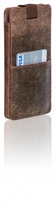 PACKENGER Ledertasche für Samsung Galaxy S 7 Cover in Vintage-Braun
